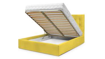 Кровать Адель 140х200 желтого цвета