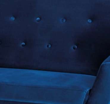 Диван Nordic 3 синего цвета
