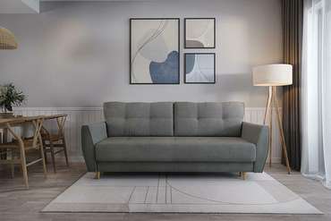 Прямой диван-кровать Raud серого цвета