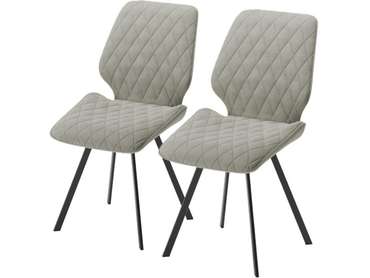 Комплект из двух стульев Ромео серого цвета