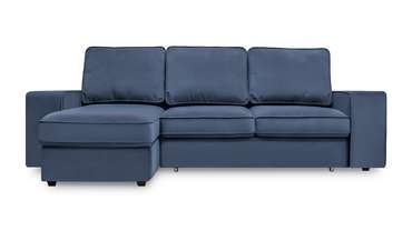 Угловой диван-кровать Монако синего цвета