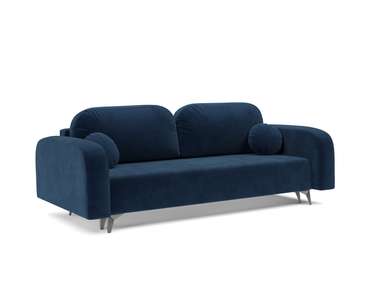 Прямой диван-кровать Цюрих темно-синего цвета