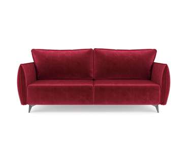 Прямой диван-кровать Осло красного цвета