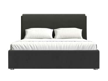 Кровать Принцесса 180х200 темно-серого цвета с подъемным механизмом