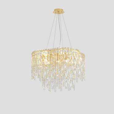 Подвесная люстра хрусталь Crystal Lux ABRIL SP12 GOLD