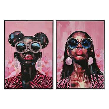 Картина Розовый современный chica лаковый 50 x 3 x 70 cm (2 штук)