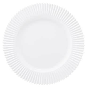 Набор из двух тарелок Edge белого цвета 