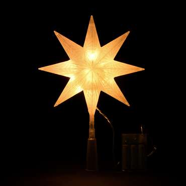Верхушка на ёлку Звезда теплого свечения