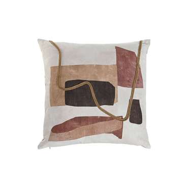 Декоративная подушка Boho 45x45 бежево-коричневого цвета
