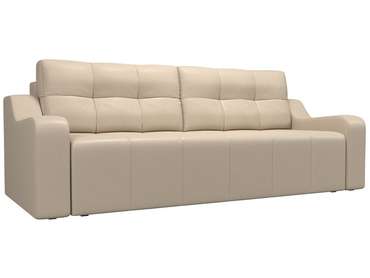 Прямой диван-кровать Итон бежевого цвета (экокожа)