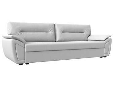 Прямой диван-кровать Нэстор Лайт белого цвета (экокожа)