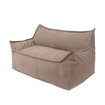 Бескаркасный диван Лофт светло-коричневого цвета