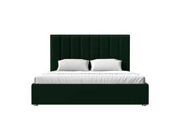 Кровать Афродита 160х200 с подъемным механизмом зеленого цвета