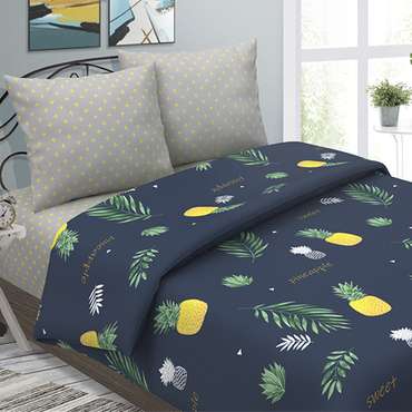 КПБ 'Insight' 2,0 спальный с европростыней, 100% хлопок, пл. 118 гр./кв.м., 'ПинаКолада'