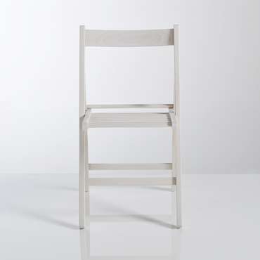 Комплект из двух удобных складных стульев Yann белого цвета