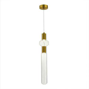 Светильник подвесной ST-Luce Латунь/Золотой, Прозрачный LED 2*3W 3000K TACCHE