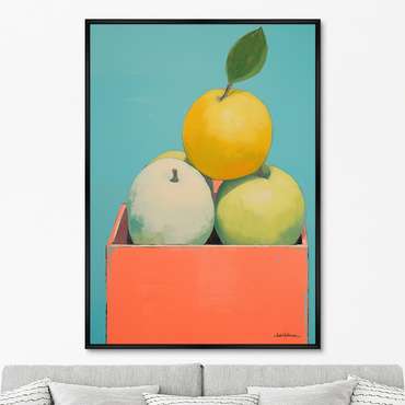 Репродукция картины Box full of apples, 2024г.