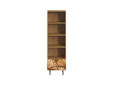 Книжный шкаф Frida с принтом Palm и металлическими ножками