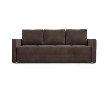 Прямой диван-кровать Марсель 2 коричневого цвета