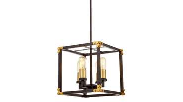 Подвесная люстра Waldorf LDP 1140-4 BK+MD (металл, цвет черный)
