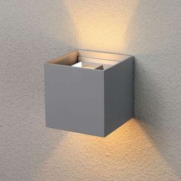 Настенный светодиодный светильник с регулируемым углом рассеивания Winner серого цвета