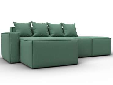 Угловой модульный угловой Лига-063 голубого цвета левый