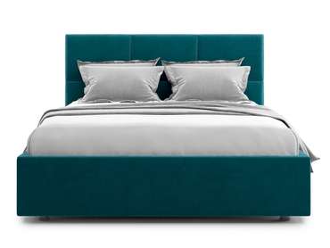 Кровать Bolsena 140х200 сине-зеленого цвета с подъемным механизмом 