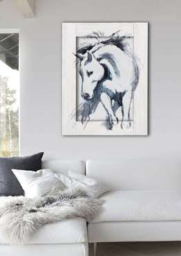 Картина с арт рамой Лошадь 60х80 см
