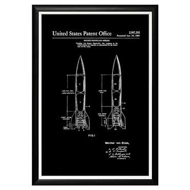 Арт-постер Патент на ракетный двигатель