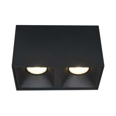 Светильник потолочный Черный GU10 2*50W IP20 L82,5xW165xH104 220V Без ламп Накладные светильники