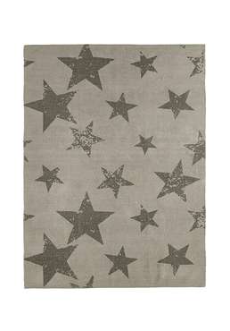 Ковер Звезды 120х160+декоративная наволочка 50х50 серого цвета