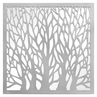 Зеркало настенное Trees в раме серебряного цвета