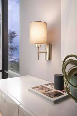 Бра Pasteri Taupe 94925 (ткань, цвет белый)