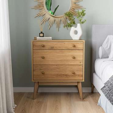 Комод Wood бежевого цвета