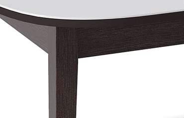 Обеденный стол 1300М бело-коричневого цвета