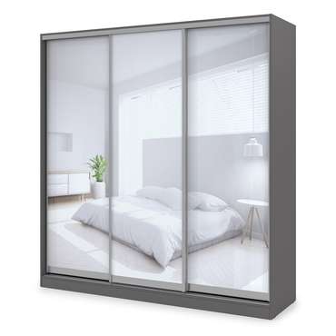 Шкаф-купе Comfort 21.3 темно-серого цвета