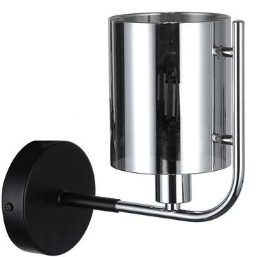 Бра Elegant 671/1A Chrome (стекло, цвет дымчатый)