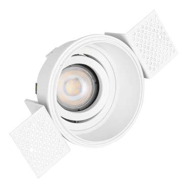 Св-к встр. Белый GU10 1*50W IP20 D91,5xH5,2 220V Без ламп Встраиваемые светильники