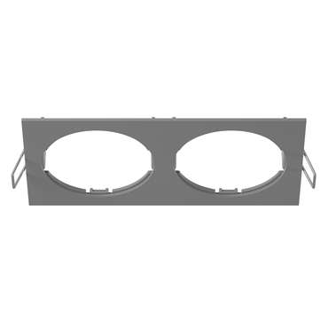 Рамка INTERO 16 Double QUADRO СЕРЫЙ