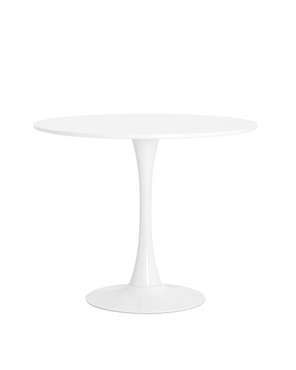 Обеденный стол Tulip D90 белого цвета