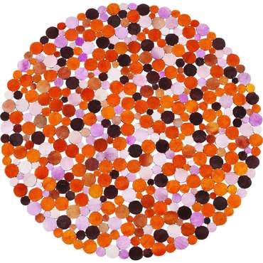 Ковер Circles оранжевого цвета