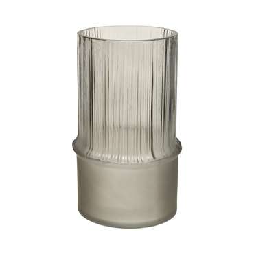 Декоративная ваза S из комбинированного стекла серого цвета