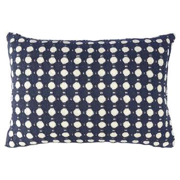Чехол на подушку Polka dots 40х60 синего цвета