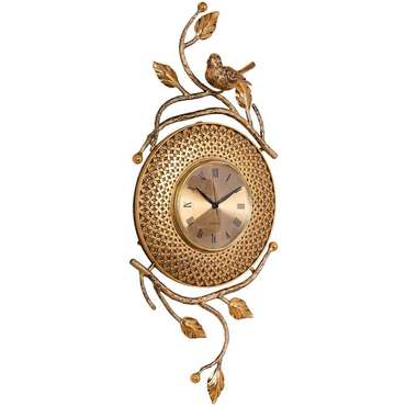 Часы настенные Терра Флер бронзового цвета