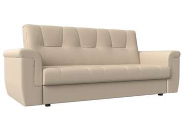 Прямой диван-кровать Эллиот бежевого цвета (экокожа)