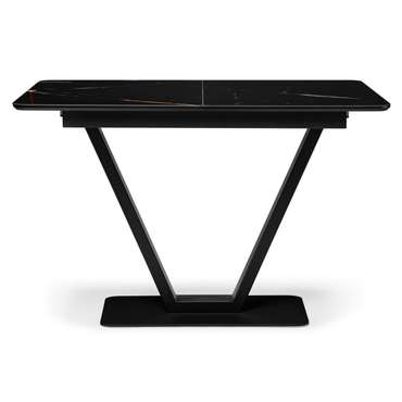 Раздвижной обеденный стол Бугун черного цвета
