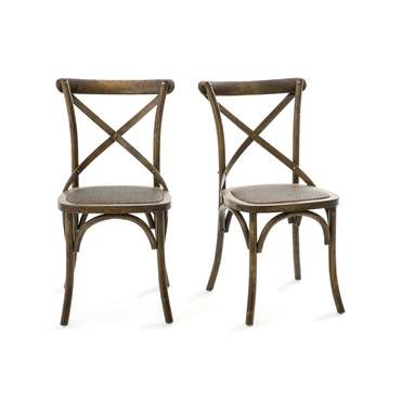 Набор из двух стульев Humphrey коричневого цвета
