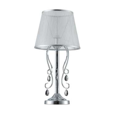 Настольная лампа Simone с абажуром серого цвета