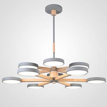 Подвесная люстра TURNA DBL L12 Gray
