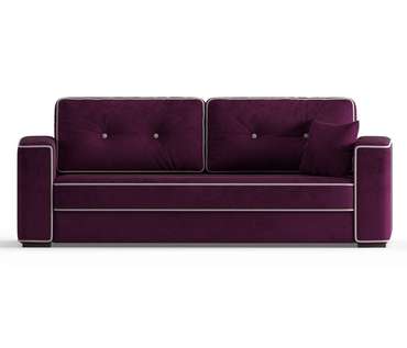 Диван-кровать Аваллон в обивке из велюра фиолетового цвета